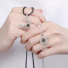 Moon & Sun Matching Couple Necklace Set – Eternal Bond Collection