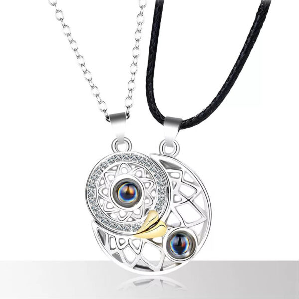 Moon & Sun Matching Couple Necklace Set – Eternal Bond Collection