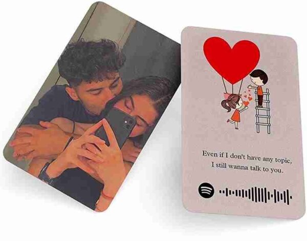 Personalized Wallet Card for Couples – Engraved Message Gift